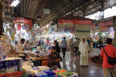 December 21 2022 - Mumbai, Maharashtra in India: hustle and bustle in the Crawford Market