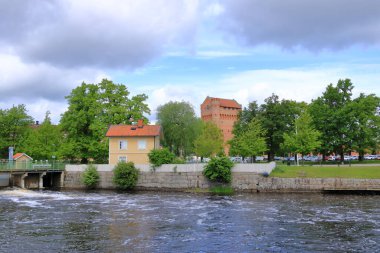 The River Svartan downtown Orebro in Sweden