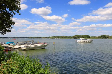 relaxed hustle and bustle on the Glindower See, Glindow, Werder/Havel in Germany