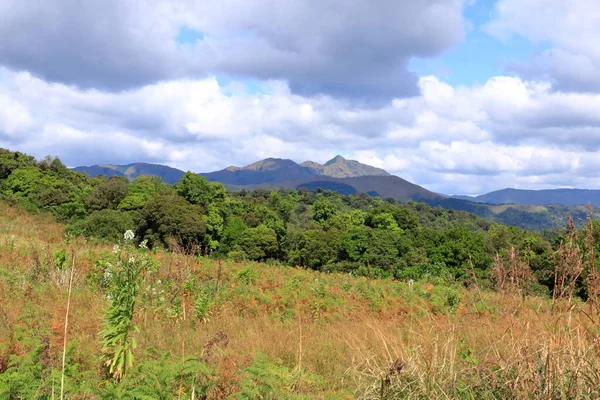 Vista Ponta Sul Dos Poderosos Ghats Ocidentais Paithalmala Está Situado — Fotografia de Stock