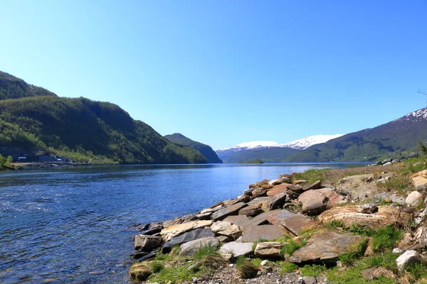 Sorfjorden Sorfjorden Kilometer Long Side Fjord Hardangerfjord Norway — Stockfoto