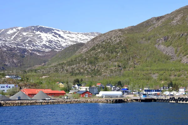 Μαΐου 2022 Lodingen Lofoten Στη Νορβηγία Όμορφη Lofoten Λιμάνι Και — Φωτογραφία Αρχείου