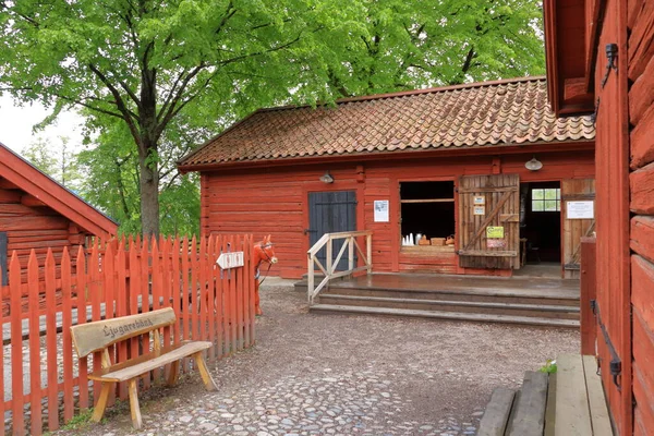 2022年6月1日 スウェーデン オレブロ 歴史地区の美しい古い木造家屋 — ストック写真