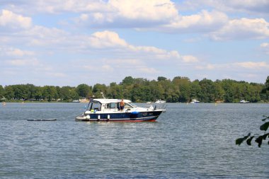 relaxed hustle and bustle on the Glindower See, Glindow, Werder/Havel in Germany