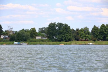 relaxed hustle and bustle on the Glindower See, Glindow, Werder/Havel in Germany