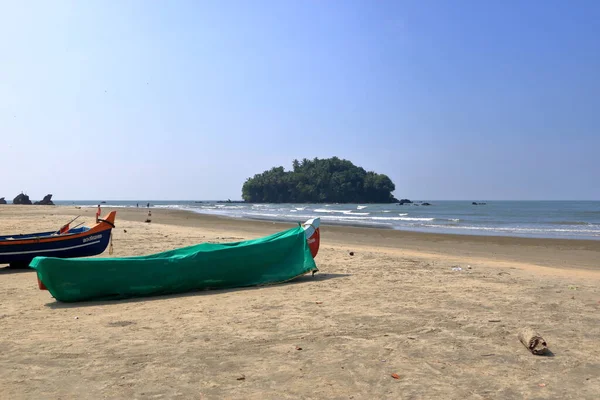 Pulau Dan Pantai Dharmadam Kannur Kerala India — Stok Foto