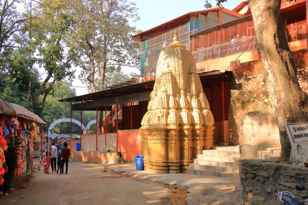 2022 December Jambughoda Gujarat Indiában Emberek Hétvégi Zand Hanuman Templomban — Stock Fotó