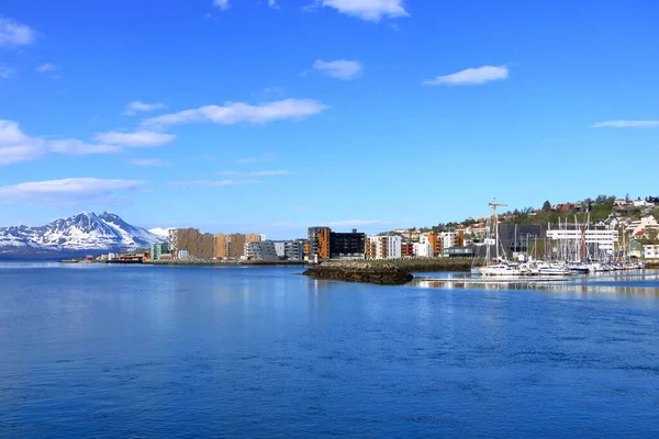 stock image May 28 2022 - Tromso in Norway: Modern residential and business buildings in the city