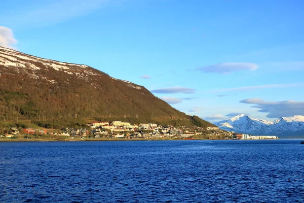 Mai 2022 Tromso Norvège Bâtiments Résidentiels Commerciaux Modernes Dans Ville — Photo