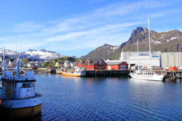 2022年5月29日 挪威Lofoten的Svolvaer View Harbour Summer — 图库照片