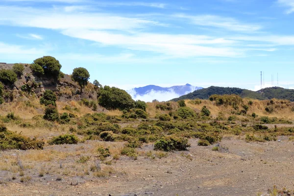 Vista Del Parque Nacional Volcán Razú Fondo Volcán Turrialba Cartago — Foto de Stock
