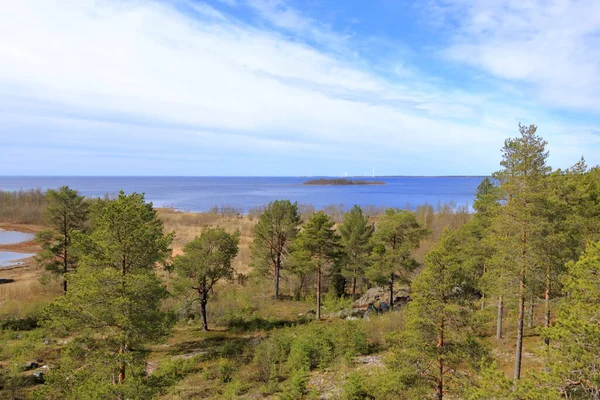 Malowniczy Nadmorski Krajobraz Nad Morzem Bałtyckim Pobliżu Merihelmi Finlandii — Zdjęcie stockowe
