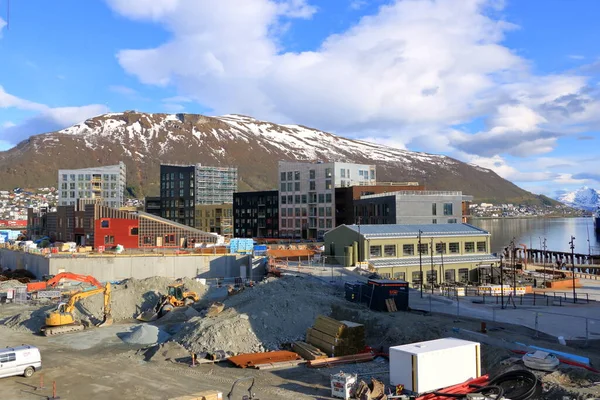 2022年5月28日 挪威特罗姆瑟 现代住宅和商业建筑 — 图库照片