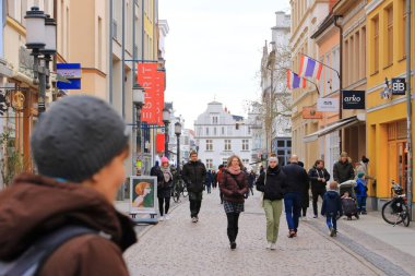 28 Ocak 2023 - Almanya 'da Greifswald: Tarihi Hanseatic şehrinin manzarası