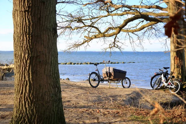 กรยานบรรท ทะเลใกล Greifswald ในเยอรมน — ภาพถ่ายสต็อก