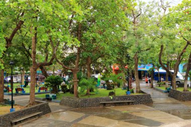 12 Mart 2023 - Kosta Rika 'da Nicoya, Guanacaste: Kosta Rika' da küçük bir köyün yeşil merkezi