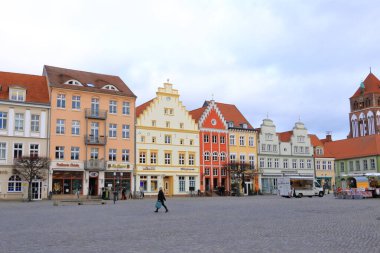 28 Ocak 2023 - Almanya 'da Greifswald: Tarihi Hanseatic şehrinin manzarası