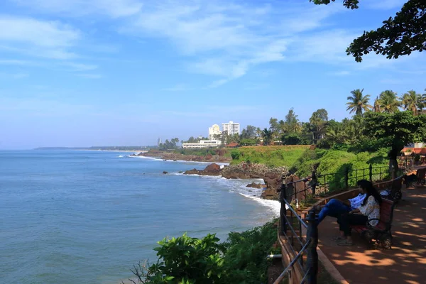 Gyönyörű Trópusi Táj Kannur Világítótoronyból Kerala Államban Indiában — Stock Fotó