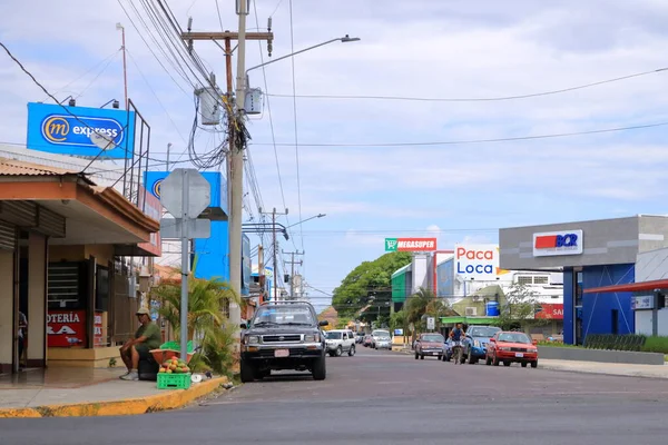 2023 Libéria Guanacaste Costa Rica Vida Rua Típica Uma Pequena — Fotografia de Stock