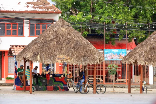 2023年3月12日 哥斯达黎加瓜纳卡斯特的尼科亚 哥斯达黎加一个小村庄的典型街道生活 — 图库照片