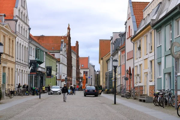 Gennaio 2023 Greifswald Germania Paesaggio Urbano Della Storica Città Anseatica — Foto Stock