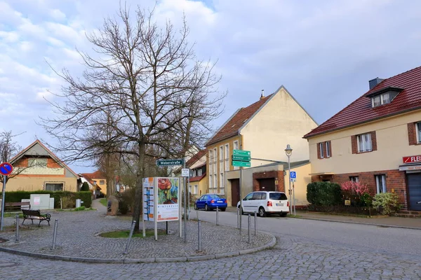 April 2023 Caputh Brandenburg Straßenansicht Des Kleinen Dorfes — Stockfoto