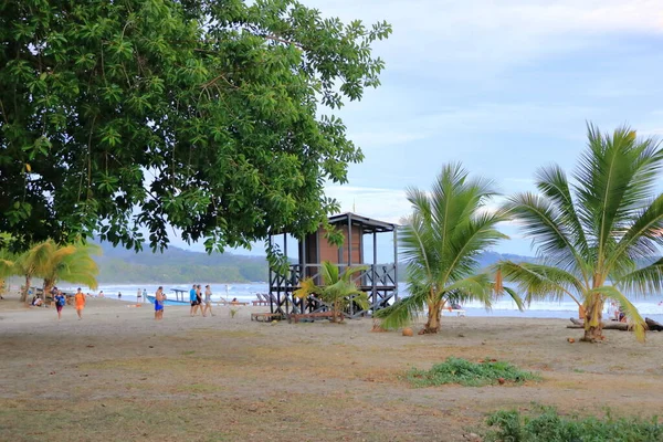 Березня 2023 Самара Гуанакасте Коста Риці Люди Які Насолоджуються Пляжем — стокове фото