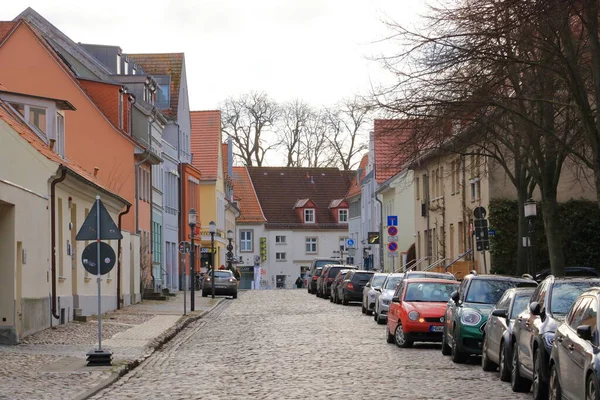 Janeiro 2023 Greifswald Alemanha Paisagem Urbana Histórica Cidade Hanseática — Fotografia de Stock