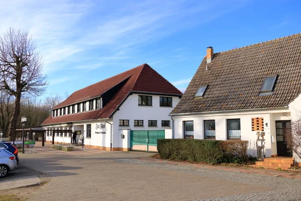 Enero 2023 Wieck Greifswald Alemania Las Casas Alrededor Del Puerto — Foto de Stock
