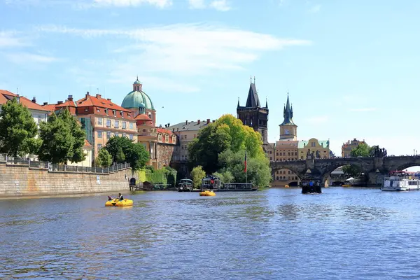 Luglio 2023 Praga Repubblica Ceca Tour Turistico Della Città Barca — Foto Stock