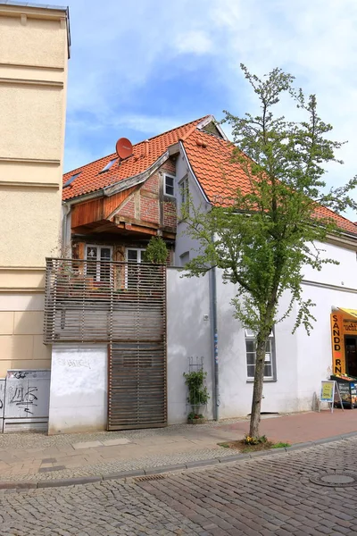 Мая 2023 Висмар Германия Уличная Жизнь Старом Городе — стоковое фото