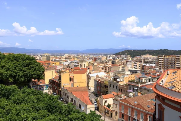Panoramisch Uitzicht Stad Cagliari Hoofdstad Van Sardinië Italië — Stockfoto