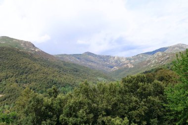 Korsika, Fransa 'nın ölüm merkezindeki güzel dağ manzarası