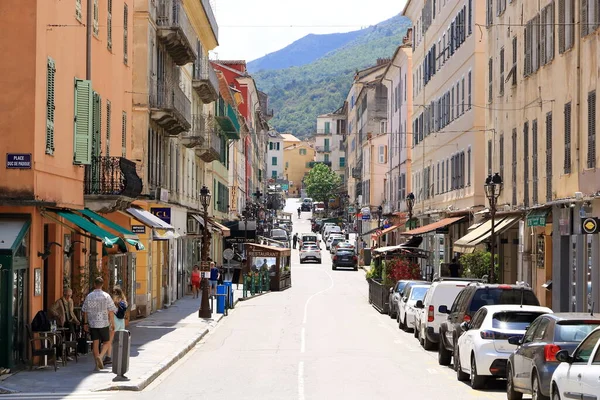 Maggio 2023 Corte Isola Corsica Francia Turisti Che Passeggiano Nel — Foto Stock
