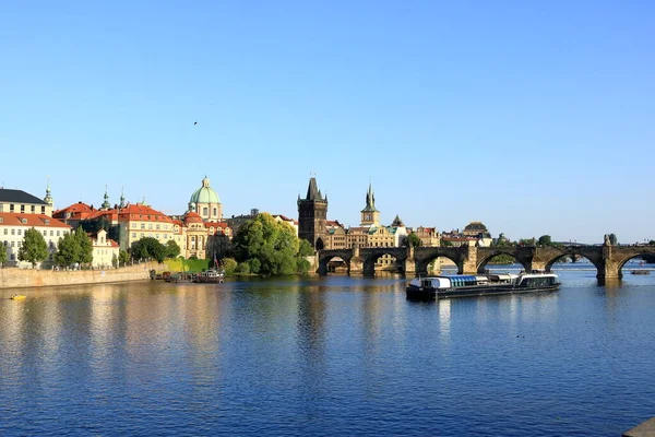 July 2023 Prague Czech Republic Beautiful Surroundings Charles Bridge — Stock Photo, Image