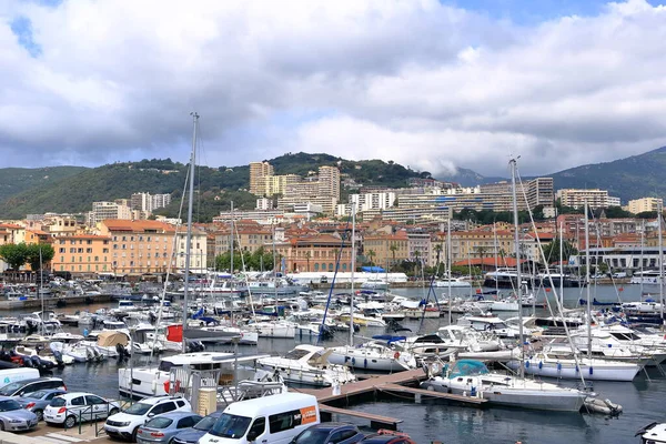 May 2023 Ajaccio Corsica France Famous Old Town Harbor — Stock Photo, Image