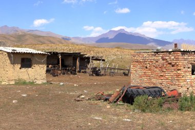 Kırgızistan 'daki çiftlik bahçesi, Orta Asya