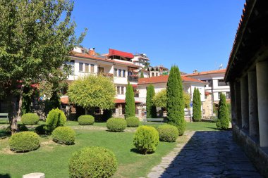 12 Eylül 2023 - Kuzey Makedonya 'da Ohri: Eski kentin sokaklarında koşuşturma ve koşuşturma