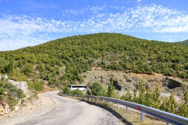 Arnavutluk 'un Barmash kenti yakınlarındaki güzel manzara