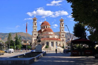 13 Eylül 2023 - Arnavutluk 'taki Korca: Aziz George Ortodoks Kilisesi