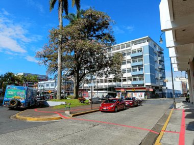 15 Mart 2023 - Orta Amerika 'da San Jose, Kosta Rika: Başkentin merkezinde her gün yaşam