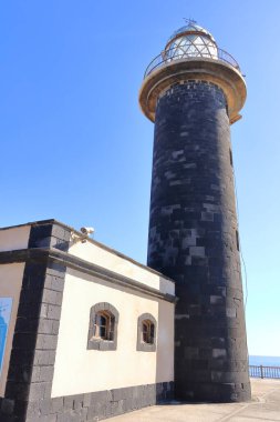 Punta Jandia Deniz Feneri manzarası Puerto de la Cruz yakınlarında, Fuerteventura, İspanya