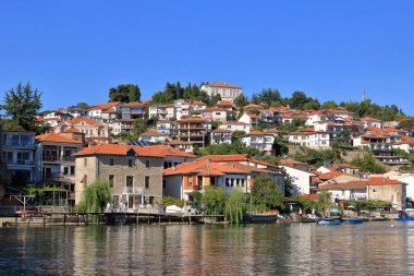 12 Eylül 2023 - Kuzey Makedonya 'da Ohri: Ohri' nin deniz manzarası