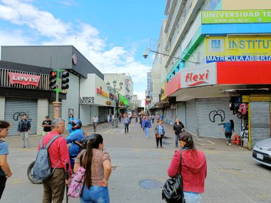 15 Mart 2023 - Orta Amerika 'da San Jose, Kosta Rika: Başkentin merkezinde her gün yaşam