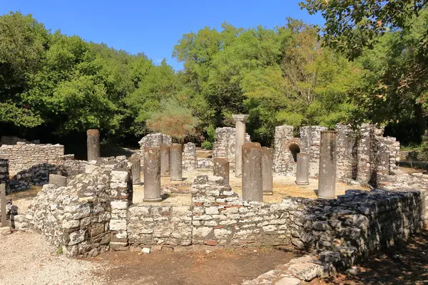 the ruined city at Butrint, Albania. This Archeological site is World Heritage Site by UNESCO