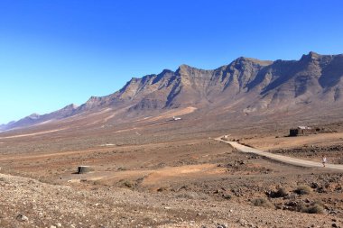 Cofete, Jandia, Fuerteventura, Canary Islands in Spain: the remote village in the mountains clipart