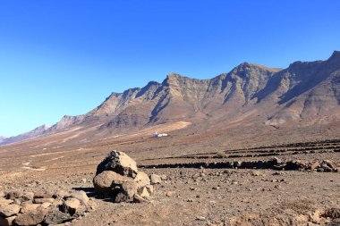 İspanya 'daki Jandia yarımadasındaki Casa Villa kışına kadar Kahve, Fuertevertura, Kanarya Adaları