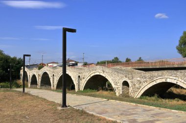 September 22 2023 - Gjakova in Kosovo: Terzijski bridge known also as Tailor bridge clipart