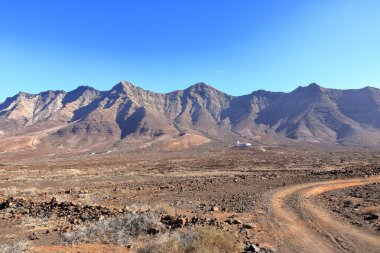 İspanya 'daki Jandia yarımadasındaki Casa Villa kışına kadar Kahve, Fuertevertura, Kanarya Adaları