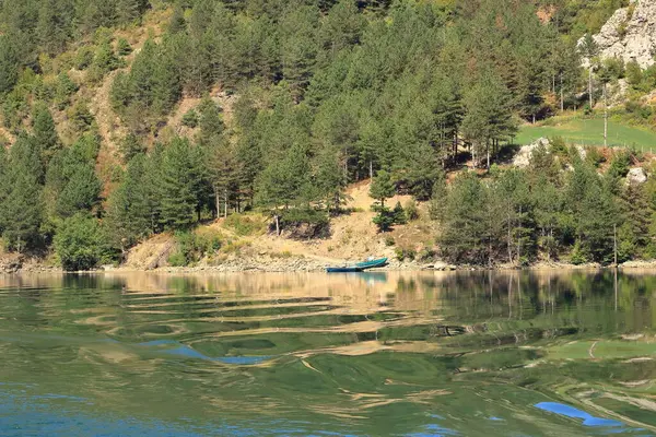 stock image View of the Koman lake in Albania